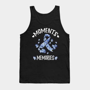 MOMENTS MEMORIES FORGET ME NOT FLOWERS ALZHEIMER AWARENESS Gift Tank Top